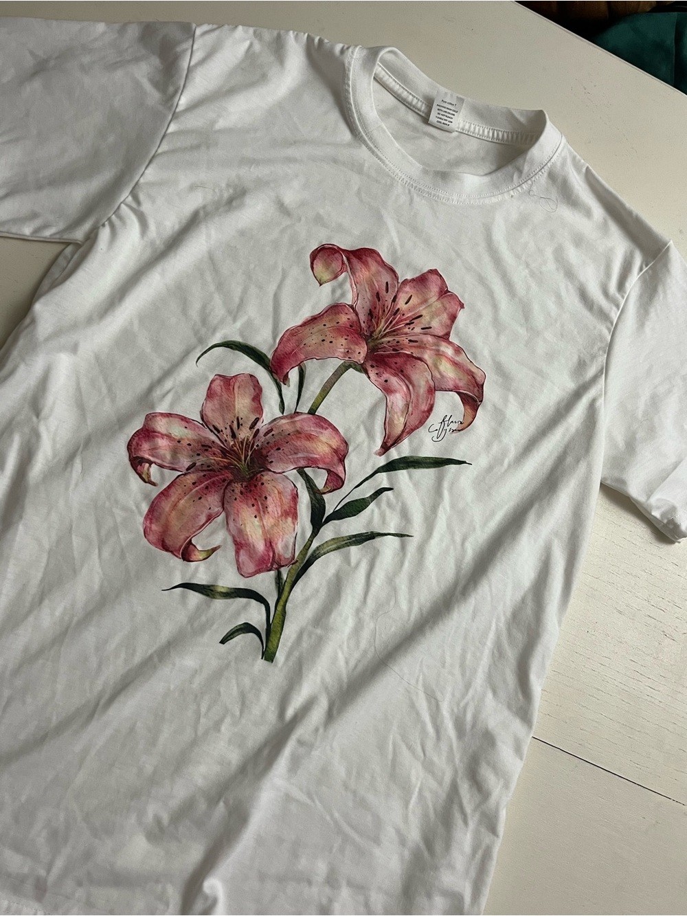 Botanical Pink Lily Watercolor Graphic
Short-Sleeve T-Shirt